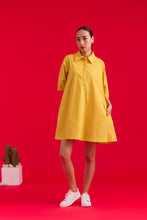 Load image into Gallery viewer, Polly Swing Short Dress - Golden Rod