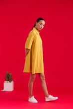 Load image into Gallery viewer, Polly Swing Short Dress - Golden Rod