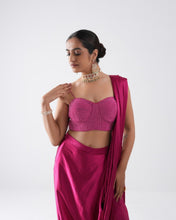 Load image into Gallery viewer, DRAPE SAREE SET