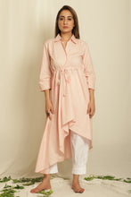 Load image into Gallery viewer, High-Low Gathered Shirt