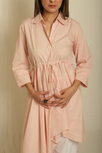 Load image into Gallery viewer, High-Low Gathered Shirt