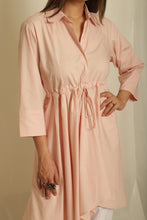 Load image into Gallery viewer, High-Low Gathered Shirt