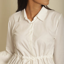 Load image into Gallery viewer, High-Low Gathered Shirt