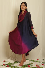 Load image into Gallery viewer, Ombre Cowl Neck Drape Dress