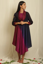 Load image into Gallery viewer, Ombre Cowl Neck Drape Dress