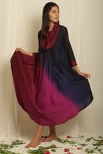 Load image into Gallery viewer, Ombre Cowl Neck Drape Dress