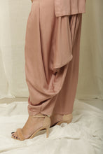 Load image into Gallery viewer, Flowy Side Buttoned Top with Cowl Pants