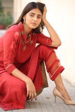 Load image into Gallery viewer, Lotus Silk Kurta Set