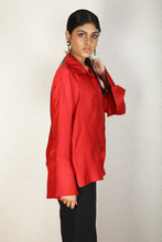 Load image into Gallery viewer, Silk collared shirt