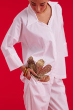 Load image into Gallery viewer, Keiko hand embroidered collared shirt set
