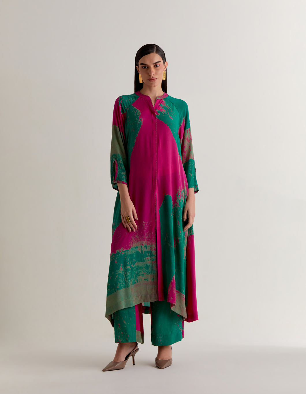 Raglon Sleeves Tunic Set