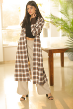 Load image into Gallery viewer, Wool pants &amp; Tweed plaid jacket
